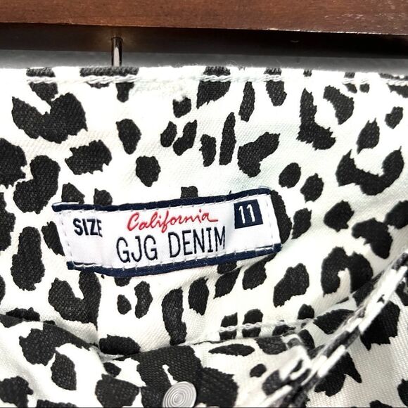 New GJG Juniors Leopard Print Cotton Denim Size 13 - Picture 4 of 4